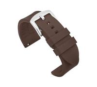 TVKSIPAR Bracelet De Montre En Silicone 20 Mm, 22 Mm, 24 Mm, Étanche, Sport, For Hommes, For Rolex, For Seiko, Bracelet De Rechange(Brown-silver buckle,22mm)