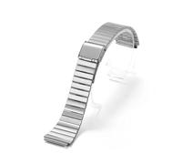 TVKSIPAR Bracelet En Acier Ultra-fin For Montre For Casio F91W, For F84, F105, F108, A158, A-168, AE-1300, AE-1200, 18mm, 20mm(Silver,18mm)
