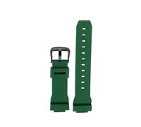 TVKSIPAR Bracelet En Caoutchouc 16mm Adapté For Casio G-shock GM GA 2100 GA5600 Série 6900 Accessoires De Montre De Sport Étanche for Dégagement Rapide(Green black buckle)