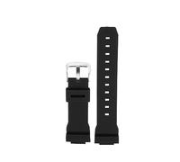 TVKSIPAR Bracelet En Caoutchouc 16mm Adapté For Casio G-shock GM GA 2100 GA5600 Série 6900 Accessoires De Montre De Sport Étanche for Dégagement Rapide(Black silver buckle)