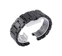TVKSIPAR Bracelet En Céramique Concave, 20x11, 18x10, 16x9mm, Bracelet De Montre, Adapté For Gucci, Fit For Omega, Fit For GC, Fit For Guess, Fit For Pasha(Black,16mmx9)