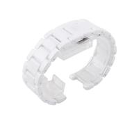 TVKSIPAR Bracelet En Céramique Concave, 20x11, 18x10, 16x9mm, Bracelet De Montre, Adapté For Gucci, Fit For Omega, Fit For GC, Fit For Guess, Fit For Pasha(White,18mmx10)