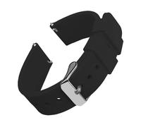 TVKSIPAR Bracelets De Montre En Silicone 14/16/18/19/20/21/22/24 Mm, Souples Et À Dégagement Rapide, Compatibles For Samsung Galaxy Et Fit For Garmin, Compatibles For Huawei.(Black 1,16mm)