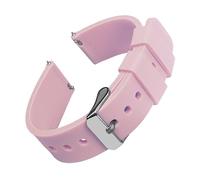 TVKSIPAR Bracelets De Montre En Silicone 14/16/18/19/20/21/22/24 Mm, Souples Et À Dégagement Rapide, Compatibles For Samsung Galaxy Et Fit For Garmin, Et Compatibles Fit For Huawei.(Pale Rose 1,20mm)