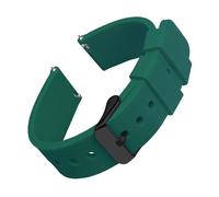 TVKSIPAR Bracelets de montre en silicone 14/16/18/19/20/21/22/24 mm, souples et à dégagement rapide, for Samsung Galaxy, Fit For Garmin et Fit For Huawei(British Green 2,20mm)