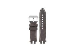 TVKSIPAR Convient For Casio Strap PRG-300 PRW-3000 PRW3000/3100/6000/6100Y Fit For La Série Fit For PROTREK Bracelet De Montre En Cuir De Vachette Vintage Avec Outils(Gray-silver)