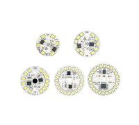 TVKSIPAR Lot de 5 ampoules LED SMD, module circulaire, source lumineuse for éclairage encastrable AC 220-240 V Perles LED(9W220V,Cold white)