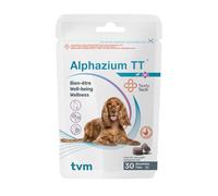 TVM – Complément alimentaire Alphazium TT – 30 unités – Taille M, chiens moyens et chats stressés