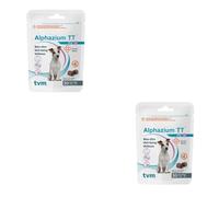 TVM Alphazium TT | Paquet Double | 2 x 30 pièces | Taille S - pour Petits Chiens | Aliment complémentaire pour Chiens et Chats stressés | pour des Situations exceptionnelles