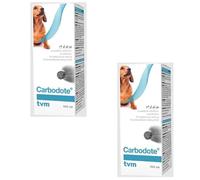 TVM Carbodote Liquid | Pack Double | 2 x 100 ML | Complément Alimentaire pour Chiens, Chats, rongeurs, Reptiles et Oiseaux | Peut Aider à l'adsorption des toxines dans l'intestin Être
