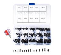 TVNYOUJIA M2 M2.5 M3 Assortimento de Micro Vites, Viti a Testa Tonda a Croce Piatta, Kit di Viti di Riparazione per HDD SSD Computer Laptop - 450 Pezzi, con Cacciavite
