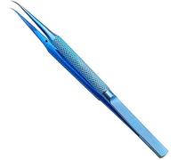 Tvoip 1 pince à épiler de précision en alliage de titane - Pince à empreintes digitales pour composants électroniques - Outils de crochetage de fil de cuivre (BT-11 - Pince à épiler incurvée)