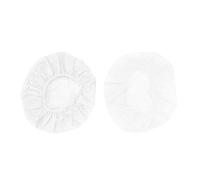 Tvoip Lot de 100 Cache-oreilles Jetables Super Extensibles et Lavables, Embout Ecouteur, pour la plupart des écouteurs Blanc 6,5 cm