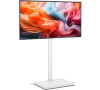 TVON Support TV au Sol pour Téléviseurs de 32 à 60 Pouces, Support TV Haut avec Pieds de Support, Support TVs d'angle Slim, Hauteur Réglable, Pivotant, Max VESA 400x400mm jusqu'à 40kg