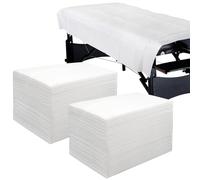 Tvvcalk Lot de 200 Drap Jetable Table Massage, 100 x 200 cm Drap Jetable, Drap Intissé, drap esthetique jetable, drap d'examen jetable