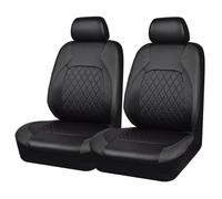 TVVXIO Housses de Siège de Voiture Avant, pour Renault Clio 3 2005-2012 Housses De Siège De Voiture en Cuir Imperméable, Housses De Siège Avant,A Black