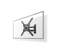 Nedis Support TV mural TVWM1530BK 23-55" Inclinable rotatif 30 kg 70-400 mm Noir