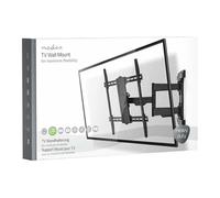 TVWM6570BK - Support - pleine action - pour TV - acier - noir - Taille d'écran : 37"-90" - montable sur mur