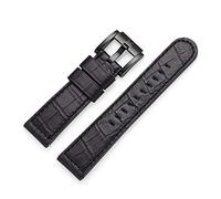 TW Steel Marc Coblen LB_BK_K_B Bracelet de montre en cuir croco Noir 22 mm
