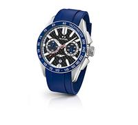TW Steel Yamaha Factory Racing GS3 - Mouvement Quartz - Affichage Chronographe - Bleu et Cadran Noir - Mixte