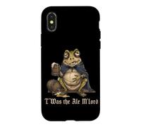 T'was The Ale M'Lord Drunk Frog Beer Weird Medieval Coque pour iPhone X/XS
