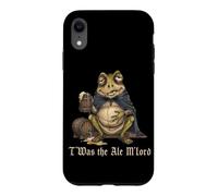 T'was The Ale M'Lord Drunk Frog Beer Weird Medieval Coque pour iPhone XR