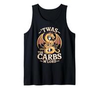 'TWAS The Carbs M'Lord Funny Fantasy Dragon Pasta Lover Débardeur