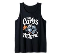 'TWAS The Carbs M'Lord Funny Pizza Cat Knight Débardeur