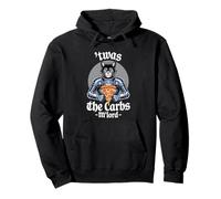 'TWAS The Carbs M'Lord Funny Pizza Cat Knight Sweat à Capuche
