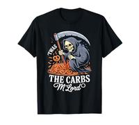 'TWAS The Carbs M'Lord Funny Reaper Pretzel T-Shirt