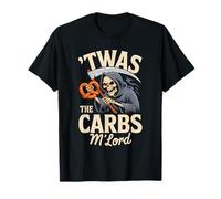 'TWAS The Carbs M'Lord Funny Reaper Pretzel T-Shirt