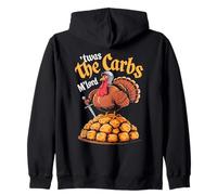 'TWAS The Carbs M'Lord Funny Thanksgiving Turkey Meme Sweat à Capuche