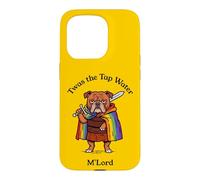 TWAS The Tap Water M'Lord Bulldog Knight Humour Coque pour iPhone 15 Pro