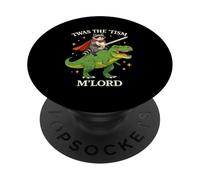 TWAS The Tism M Lord Raccoon Dinosaure Rider Medieval Fantasy PopSockets PopGrip Adhésif