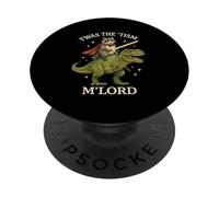 TWAS The Tism M Lord Raccoon Riding Dinosaur Fantasy Humour PopSockets PopGrip Adhésif