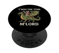 TWAS The Tism M Lord Raton Laveur Dragon Rider Fantasy médiéval PopSockets PopGrip Adhésif