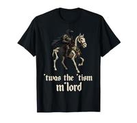 TWAS The 'Tism M'Lord Black Crow Riding Squelette Cheval T-Shirt