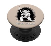 TWAS The 'Tism M'Lord Cool Fighter Karaté Grenouille PopSockets PopGrip Adhésif