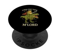 TWAS The Tism M'Lord Grenouille Équitation Dinosaure Fantaisie M'Lord PopSockets PopGrip Adhésif