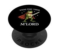 TWAS The Tism M'Lord Grenouille Vintage Médiéval Chevalier Fantaisie PopSockets PopGrip Adhésif