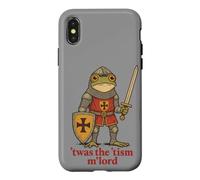 'TWAS The 'Tism, M'Lord M'Lord M'Lord Mème de Grenouille Médiévale Chevalier Autisme Coque pour iPhone X/XS