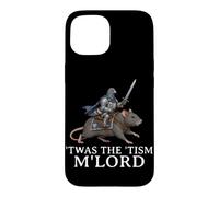 TWAS The 'Tism M'Lord Pigeon Knight Riding Rat Medieval Coque pour iPhone 15