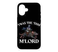 TWAS The 'Tism M'Lord Pigeon Knight Riding Rat Medieval Coque pour iPhone 16