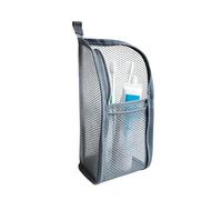 TWaterproof Mesh Pouch, Standing Cosmetic Toiletry Bag, 9.45x7.08 inches Travel Case with Breathable Build, Clear Organizer, Hygiene Kit with Upright Style, Storage Unit for Gym & Hotel