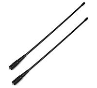 TWAYRDIO Antenne SMA Femelle VHF UHF 70cm 2 mètres Antenne Flexible Souple de Fouet à Gain élevé pour Radio Amateur pour BAOFENG/Yeasu FT-65R FT-4XR FT-4VR FT (Lot de 2)