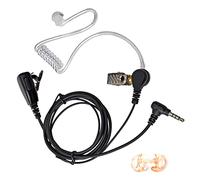 TWAYRDIO Oreillette acoustique à tube d'air pour YAESU VX110 VX150 VX1R VX2R VX3R VX5R, casque radio avec oreillettes de rechange moyennes pour FT1DR FT2DR FT5DR FT3DR FT70DR FT60R