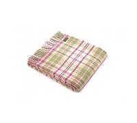 Tweedmill Couvre-lit/plaid 100% laine pure Canapé Couverture - Rose Cottage