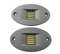 Tweeter à ruban pneumatique haute fréquence 4 ohms, boîtier ovale en aluminium, kit de montage DIY (2 pièces)