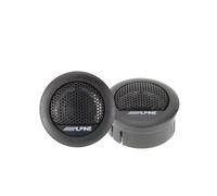 Alpine Enceintes de voiture SXE-1006TW – Paire de tweeters néodyme 280 W – Noir/Argent