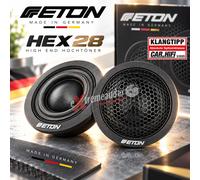 Tweeter haut de gamme Eton HEX28 avec calotte en tissu 28 MM (1 1/8") - 1 paire